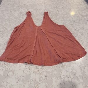 We the Free (Free People) Rust Orange Flowy Tank, Medium